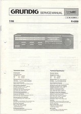 Grundig Service Anleitung R 4200  B837