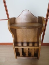 Telefontisch, Zeitschriftenständer o.a. , Massivholz evtl. Eiche, Wandhängung