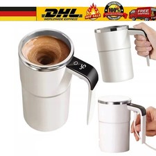 380ML Selbstrührender Becher mit Deckel Kaffeetasse Rührbecher Selbstrührende DE