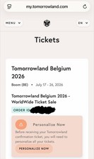Tomorrowland Tickets Belgien