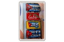 Blechschild Reise 12x18 cm