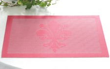 Platzset Rot Lilie pflegeleichtes Tischset PVC gewebt abwaschbar ca. 43 x 30,5cm