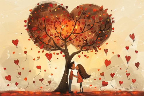 Verliebtes paar liebe herz - verliebtes, paar,