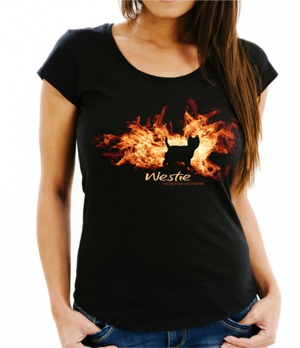 Damen shirt westie - westie, und