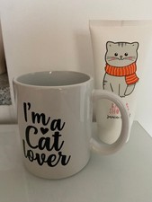 Geschenkset Kaffeetasse und Duschgel, neuwertig, I´m a Catlover