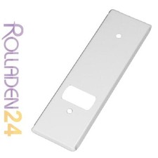 Abdeckplatte für Gurtwickler Edelstahl  weiß 135 - 161 - 185 mm Loch Rolladen