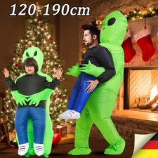 Aufblasbares Alien-Kostüm Lustiges Fasching Anzug Karneval Kostümanzug Tragen DE