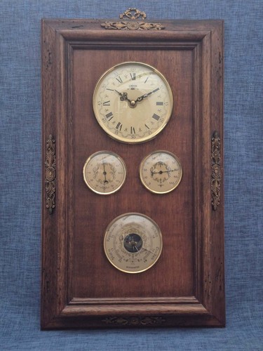Wetterstation wandtafel holz - wetterstation,