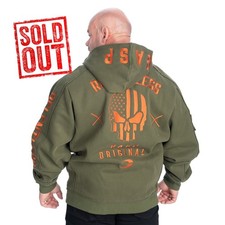 GASP Relentless Hoodie Rifle Green Limited XXL Bodybuilding Wear Kapuzenpullover