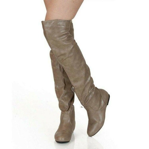 Neu overknee stiefel rund - overknee,