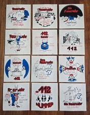 12 x Feuerwehr Aufkleber * 112