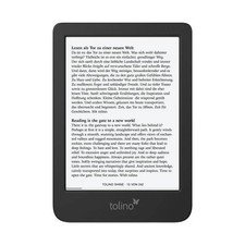 tolino shine 6 Zoll eReader mit Schwarz-Weiß-Display, Wasserschutz, smartLigh...