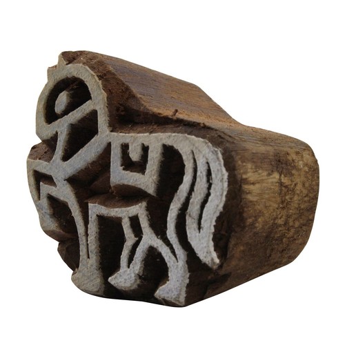 Stempel aus holz pferd - aus, links