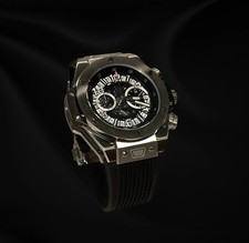 Skeleton Black | Seikmod Chronograph | Quartz Movement Sport Case | Rubber Strap