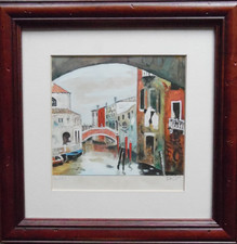 Venedig Brücke + Kanalblick