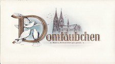Zigarren Deckelbild Etikett Landfried Domtäubchen Kölner Dom 16 Stück NOS