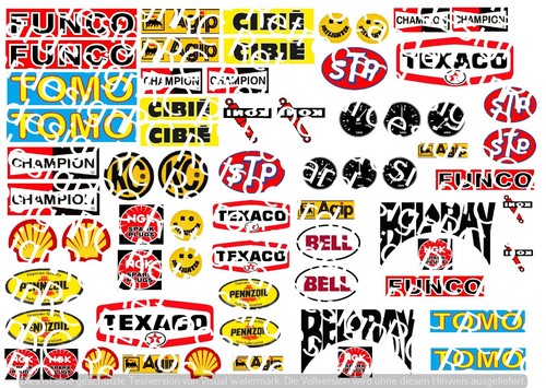 Vintage parts tomo decals - parts,