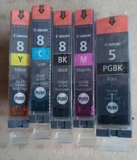 5x Original Canon PGI-5 +