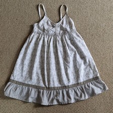 Sommerkleid Kleid von Yigga Gr. 146 Mädchen Muster Kariert Volant Grau Töne Smok