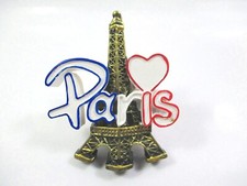 Paris Magnet Poly Eiffelturm Tour Eiffel Herz Souvenir Frankreich (A2)