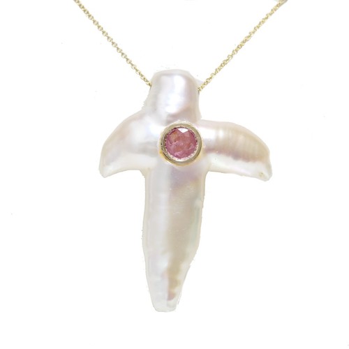 14k gelbgold pinker - gelbgold, saphir