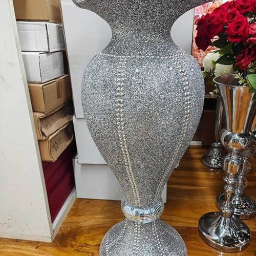 Glänzende silber glitzernde