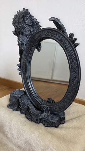 Drachenfigur mit spiegel - drachenfigur,