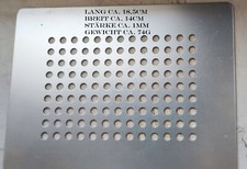 Aluminium Lochblech, Alublech Abtropfblech Kaffeeautomat? Maße s. Foto