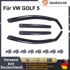 4-tlg Satz Windabweiser Regenabweiser 5-türer Passt Für VW GOLF 5 mk5 Rauchig