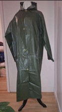 HERRIBERRY Regenmantel Gummimantel 100% PVC Regenjacke Vintage