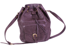 Vintage Beutel Damen Tasche Leder braun Boho Bucket Bag Crossbody B473