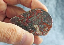 ? ? ? FIRST CLASS !!! ? ? ? Trommelstein Achat / Hämatitblüten ? ? ?409