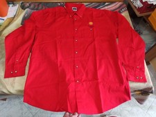 DAKAR RALLY 2003 SCREEN STARS BUTTON DOWN SHIRT DEADSTOCK VINTAGE RED SHELL XXL 