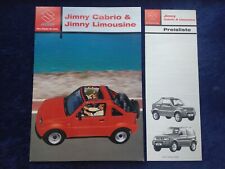 Suzuki Jimny Cabrio & Limousine Prospekt 2.2004 + Preisliste