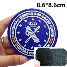PVC Aufnäher 3D Spanien - Guardia Civil Frontex Patch Militär 8,6x8,6cm Scratch