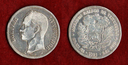 Venezuela bolivares 1912 - -,