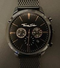 ⌚ Thomas Sabo Rebel Spirit Herren Armbanduhr Schwarz gebraucht