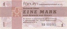 DDR Banknote 1 Mark Forum 1979