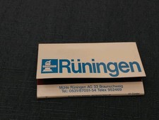 Streichholzheftchen, Mühle Rüningen AG, Goldstaub, Braunschweig