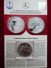 Argentinien, 5 Pesos, Fußball WM, 2018, Silber, original, PP