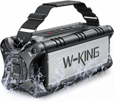 Bluetooth Lautsprecher Tragbar, IPX6 Wasserdicht, 50 Watt, 8000mAh Power Bank