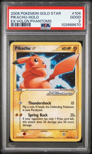 Psa pikachu gold star - 2,