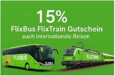 15% FlixBus & FlixTrain Gutschein  ( Internatonal Travel ) - SCHNELLER VERSAND