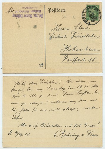 71595 postkarte stuttgart - -,