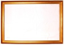 BILDERRAHMEN Innenmaß ca. 90x60 cm - HOLZ GOLD