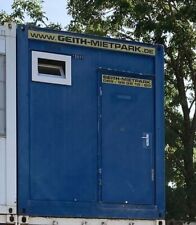 Containex 20´ Sanitärcontainer mit Toiletten Duschen  Waschbecken Boiler