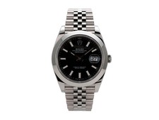 Rolex Datejust 41 Edelstahl 126300 Schwarz Jubile-Band