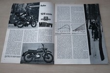 Motorrad 02/1971 Hercules K 125 BW Military mit 12,5PS im Fahrbericht auf 3 Seit