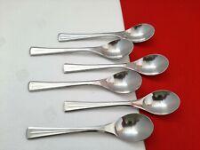 WMF Rügen Cromargan Besteck 6 Kaffeelöffel Teelöffel 13,4 cm TOP