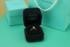 0,79 ct. Princess Cut, Tiffany & Co. Verlobungsring, VVS1